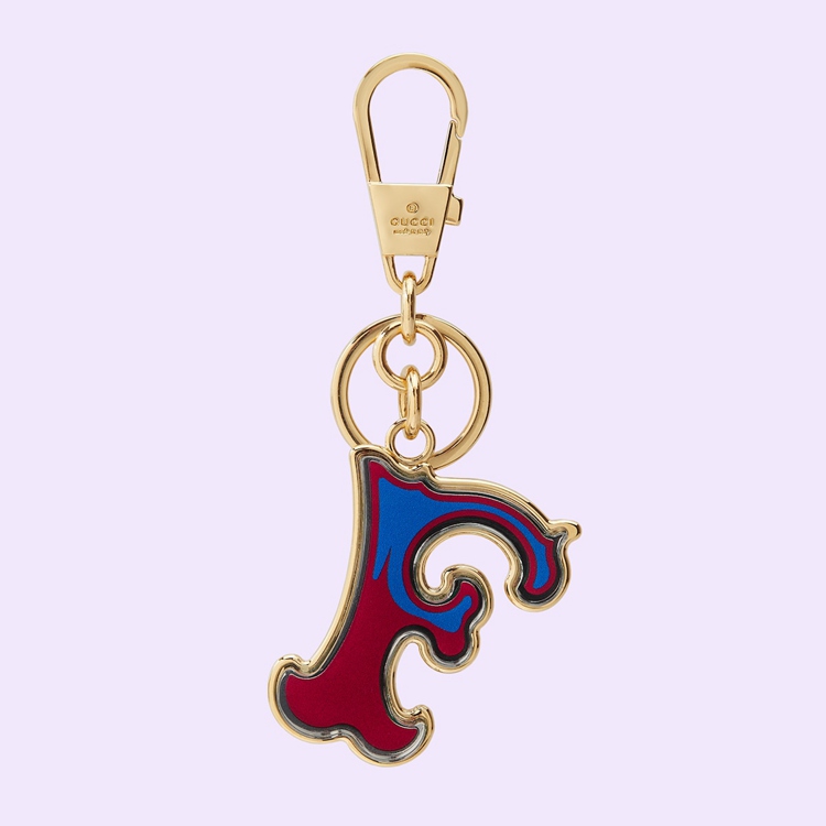 727970.JCFUG.8555.001.100.0000.Light Letter F Plexiglas keychain